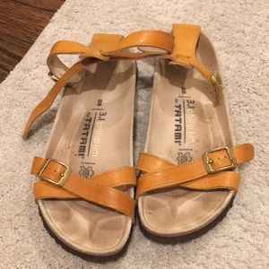 Mustard sandals